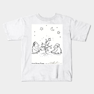 Apes Set up Christmas Tree Kids T-Shirt